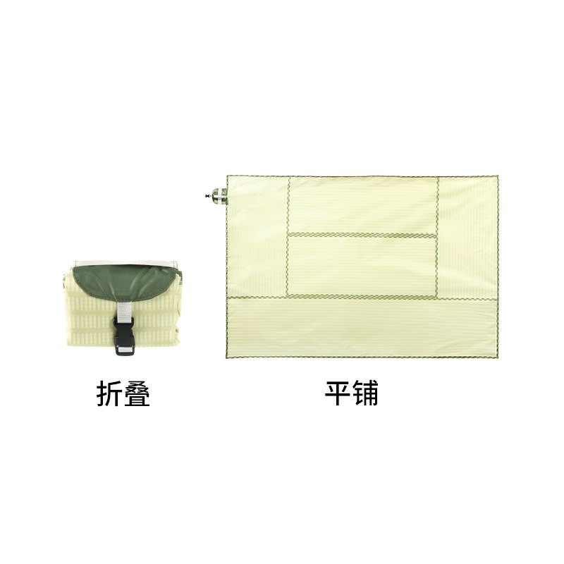霜山口袋野餐垫户外露营轻便可折叠防潮垫简易春游海边沙滩草坪垫