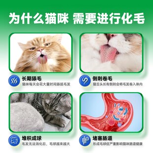 简赋植物猫草化毛球片200片猫咪专用排毛强效吐毛球净化毛营养膏