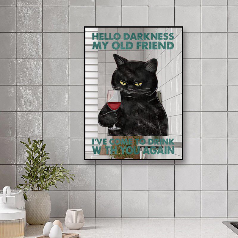 怀旧法式镜子画厨房游戏房卫生间卧室客厅轻奢浴室个性镜面装饰画