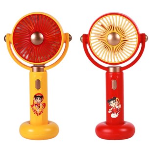 网红哪吒手持小风扇迷你usb充电学生便携静音桌面小型随身大风力