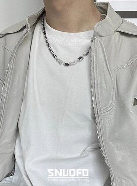 美式设计感装饰项链男高级感痞帅锁骨链男士潮流嘻哈百搭个性配饰