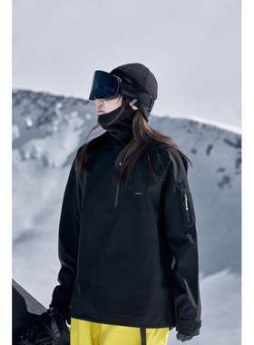 awka单板滑雪服女款2024新款卫衣防风防水外套上衣冬季男士3L