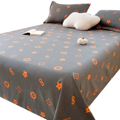 纯棉加厚磨毛冬季床单单件全棉100单双人学生宿舍被单三件套1米5