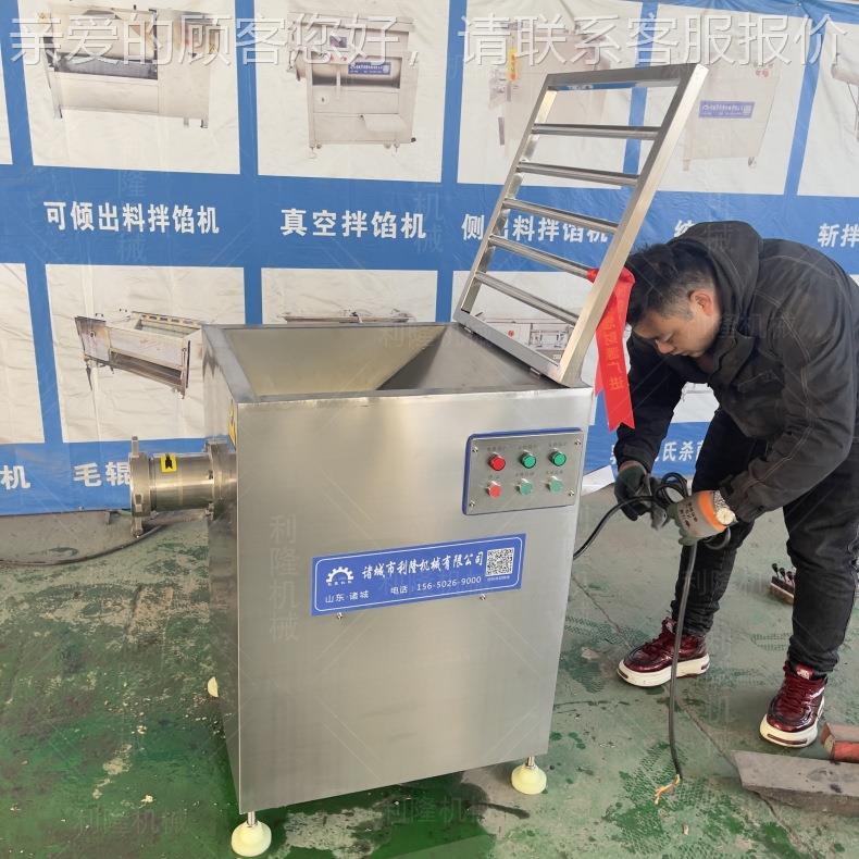 碎鸡鸭鹅子肉商用绞肉机 冬瓜饺馅速绞机器 大型黄花快鱼VPP肉绞