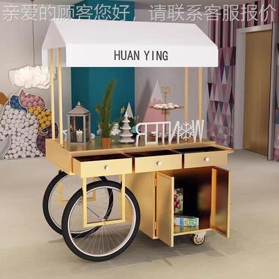 咖车啡促销509化架创意奶茶店摆摊网红集市花小车妆品店铺吃车商