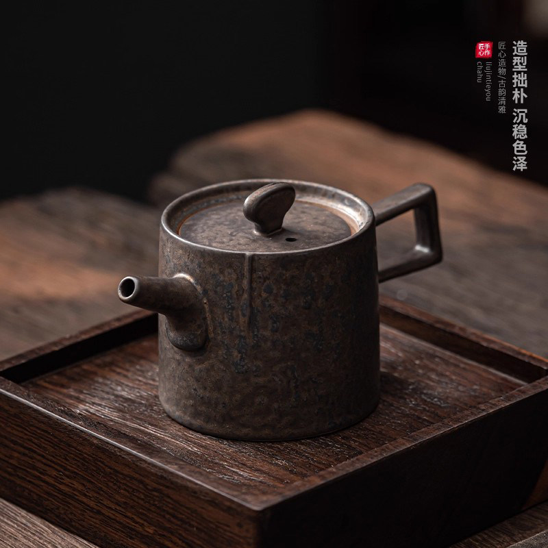 复古过滤带把茶壶单壶家用泡茶壶