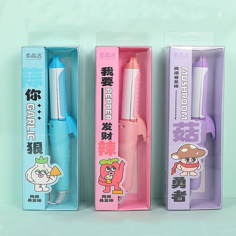 新款卡通可爱少女心卷直两用卷发棒学生女士造型刘海直发器大夹板