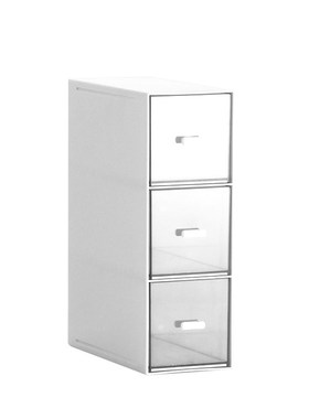 化妆品收纳盒insn加厚桌面塑料简约隐形缝隙办公室透明抽屉式盒子