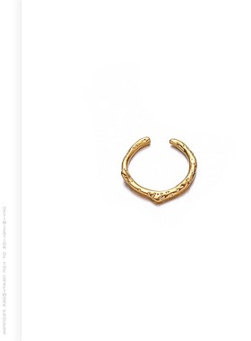 韩版小众设计感贝壳手饰不规则高级百搭通勤温柔S戒指女轻奢高级