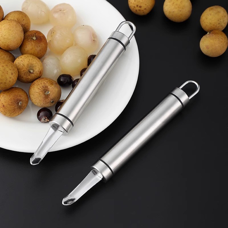 龙眼去核器304不锈钢挖取龙眼肉神器家用荔枝桂圆干去皮剥壳工具