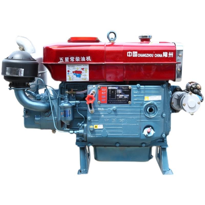 常州单缸柴油机发动机15/18/20马力水冷小型船用农用拖拉机电启动