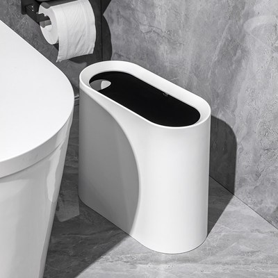 夹缝垃圾桶家用大j容量厨房卧室无盖纸篓厕所卫生间双层窄缝垃圾