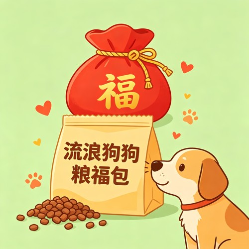 【顺便带一件】流浪狗狗粮福包】创意福袋