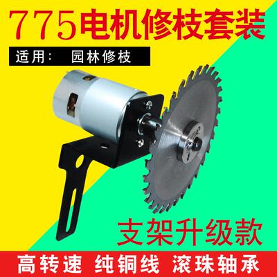 775电机12V/24V高速马达微型diy园林修剪打尖修枝电动机工具