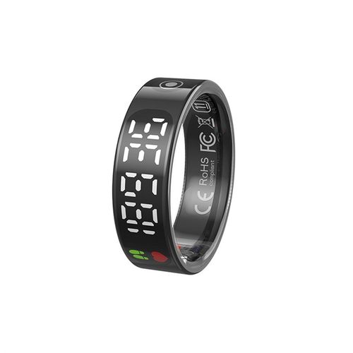 跨境TK9显示屏智能戒指心率血氧睡眠健康监测遥控拍照防水运动