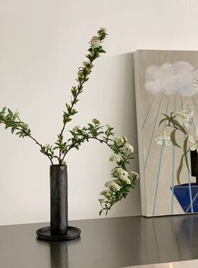 Paseo｜现货 藏区黑陶直筒花瓶花器家居装饰氛围手工制禅意礼物