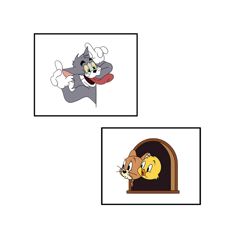 个性创意猫和老鼠电表箱装饰画餐厅遮挡配电箱电闸开关强弱电箱画