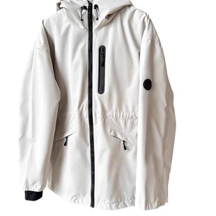 鹅绒服防水冲锋衣羽绒服工装女款短款轻薄连帽户外宽松外套女装冬