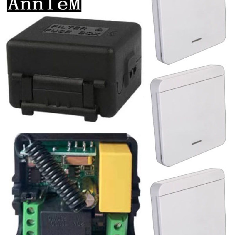 5V12V24V门禁遥控器86按钮出门开关单路模块远距离电磁锁无线控制