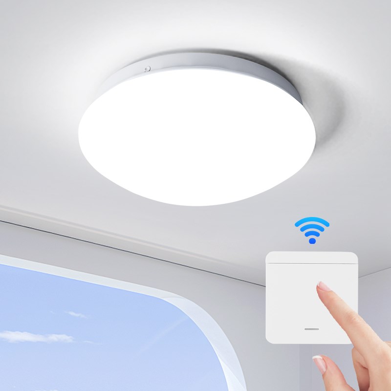 无线墙壁开关充电吸顶灯厨房卫生间阳台玄关过道免布线磁吸照明灯