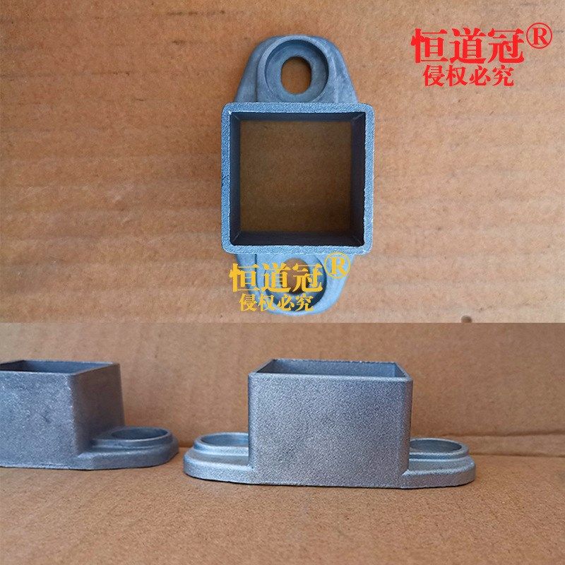 铝艺护栏配件栏杆铸铝固定座阳台护栏连接件楼梯立柱斜固定座加厚