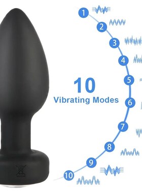 Anal Plug Vibrator 10 Speeds Butt Plug Prostate Vibrating Ma