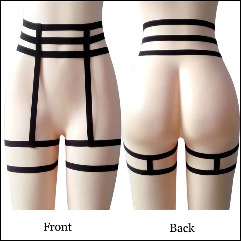 1PC Sexy Underwear Elastic Cage Leg Garter Belt Harness Susp
