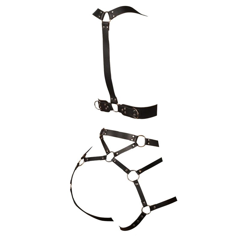 Women Sexy Body Harness Belt Leather Lingerie Bdsm Sex Bonda