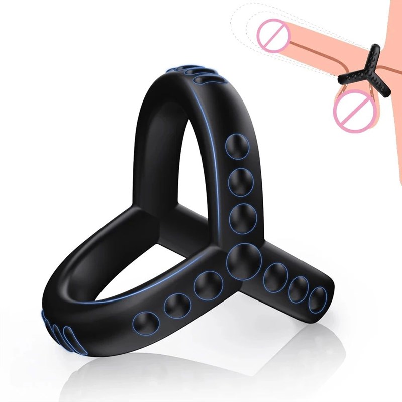 Penis Ring Reusable Silicone Semen Cock Ring Penis