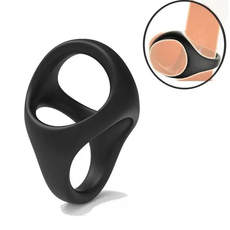 Penis Ring Reusable Silicone Semen Cock Ring Penis Enlarger