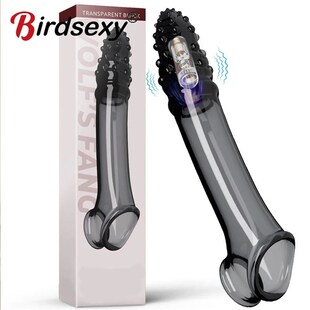 Reusable Condom Penis Extension Sleeve Delay Ejaculation Coc