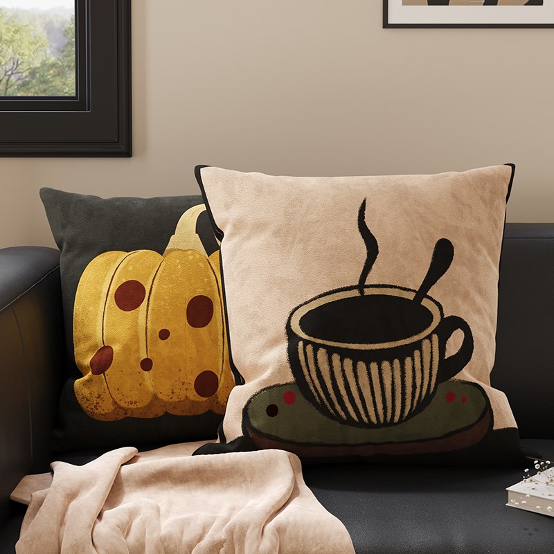 复古抱枕客厅沙发枕套办公室飘窗背垫靠枕靠垫高级感卧室床头腰枕
