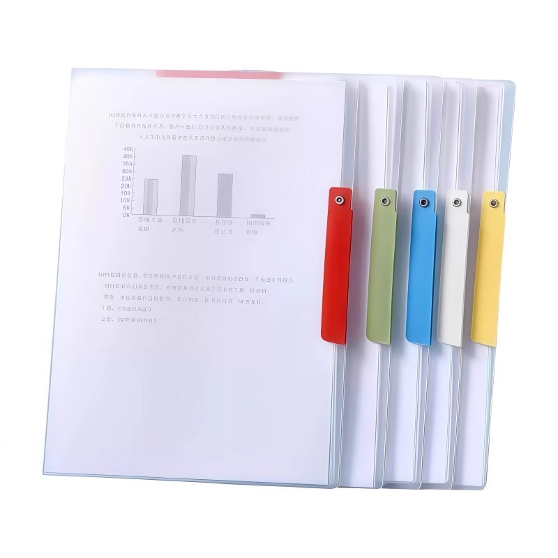 A3双拉杆试卷夹升级侧开扣式旋转拉杆夹收纳抽杆文件资Z料开学文