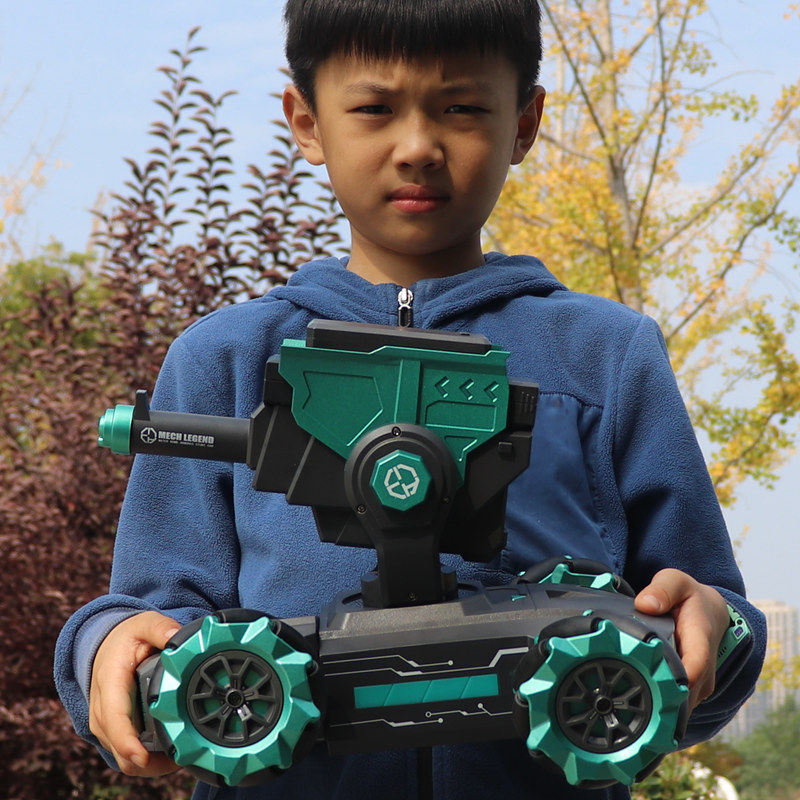 大号遥控水弹装甲车坦克车电动智能编程特技越野车男孩儿童玩具车