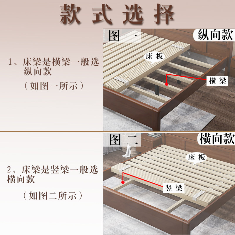 排骨架床板实木加厚木条整块垫片榻榻米防潮定制松木折叠硬床板