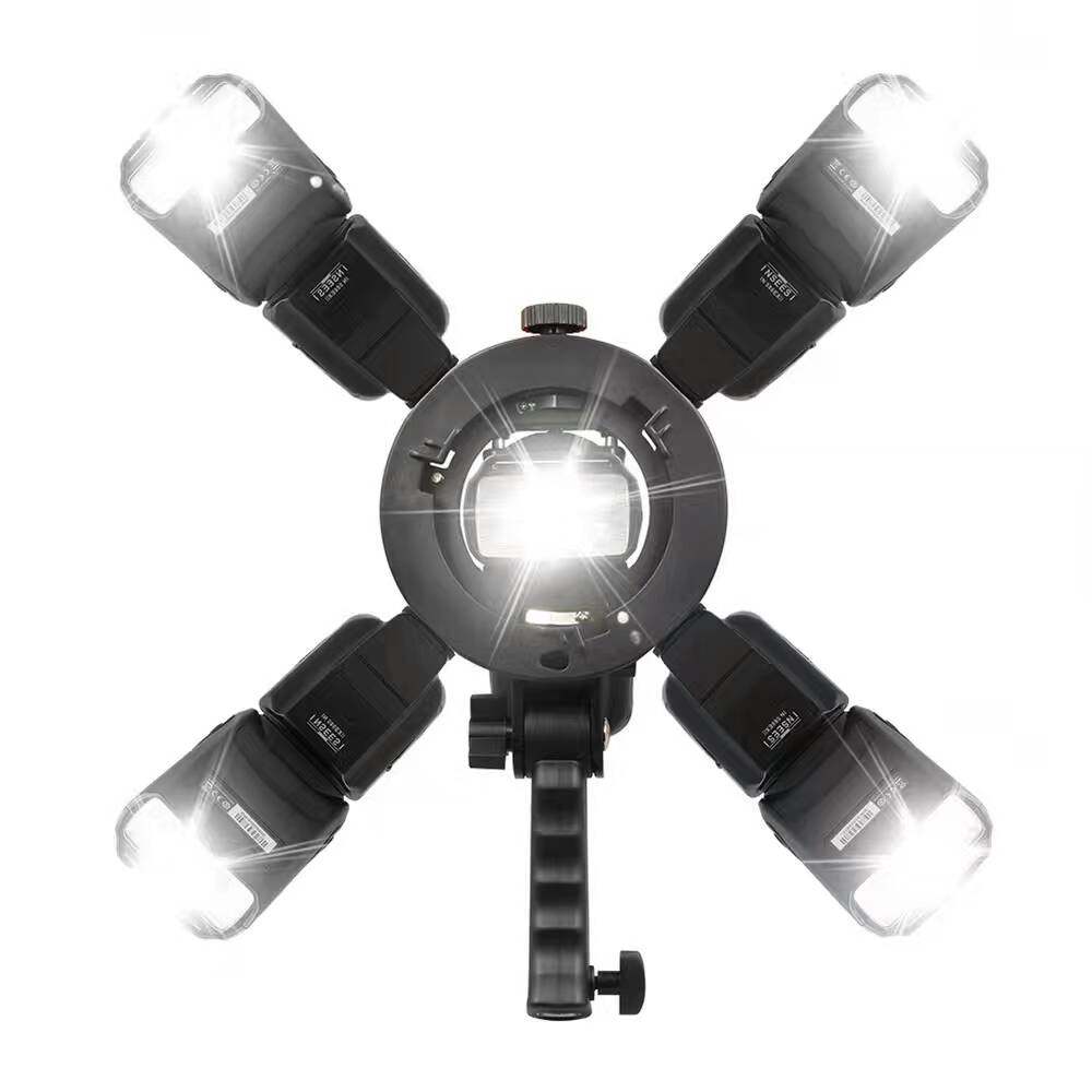 S型闪光灯支架S形卡盘 机顶闪光灯灯架S型支架保荣口伞孔多用附件