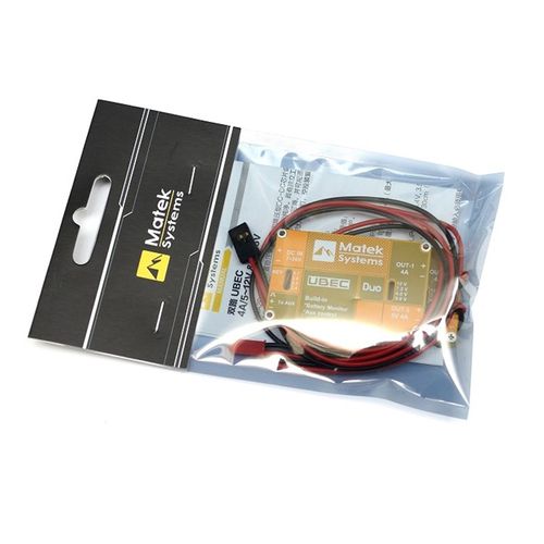 Matek 多轴/FPV/图传/飞控/直升机 双路BEC 4A+4A 带遥控开关ubec