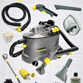 凯驰卡赫喷抽机配件puzzi8 P10电机软管高效除渍剂 1手持沙发扒头