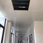 600x600集成吊顶工程铝扣板微满孔对角办公室医院厂机房材料天花