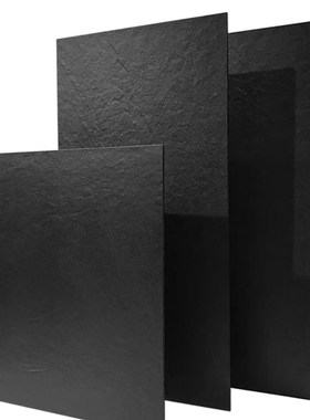 通体岩板瓷砖e600x600黑色庭院阳台哑光防滑地砖砂岩拉槽面彷古砖