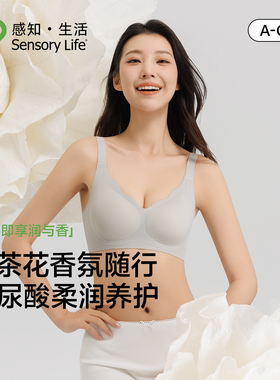 Sensory Life内衣女小胸聚拢收副乳提拉防下垂山茶花玻尿酸文胸