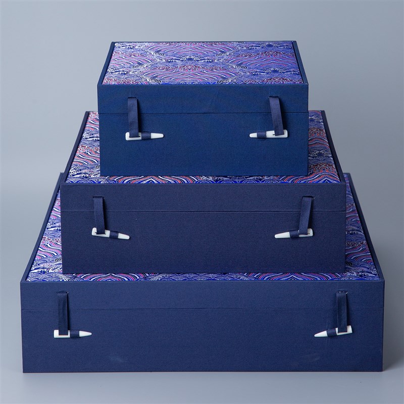 壶承砚台瓷盘包装盒定制云锦礼品盒高档陶赏盘餐盘茶洗水盂空礼盒