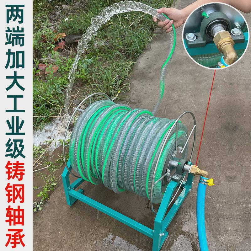 收纳架4分6分1寸水管卷管架防缠绕收放架油管钢丝管洗车机收管架