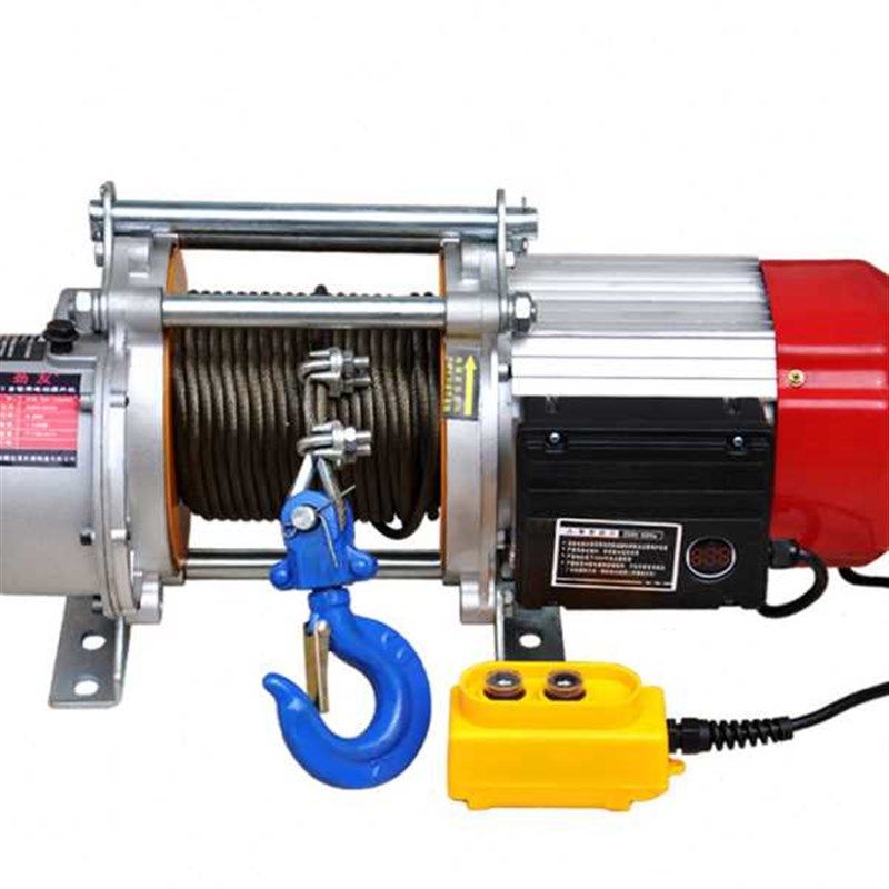 劲友铝壳电动葫芦220V多功能提升机1吨2吨T卷扬机起重机吊机家用