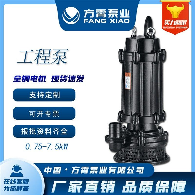 WQX高扬程污水泵 堵塞排污泵潜水污水泵建筑排污泵 泥浆泵