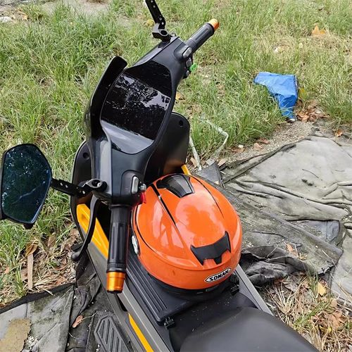 适用极核电动摩托车EZ3i 改装铝合金手把堵头 车把装饰平衡块配件