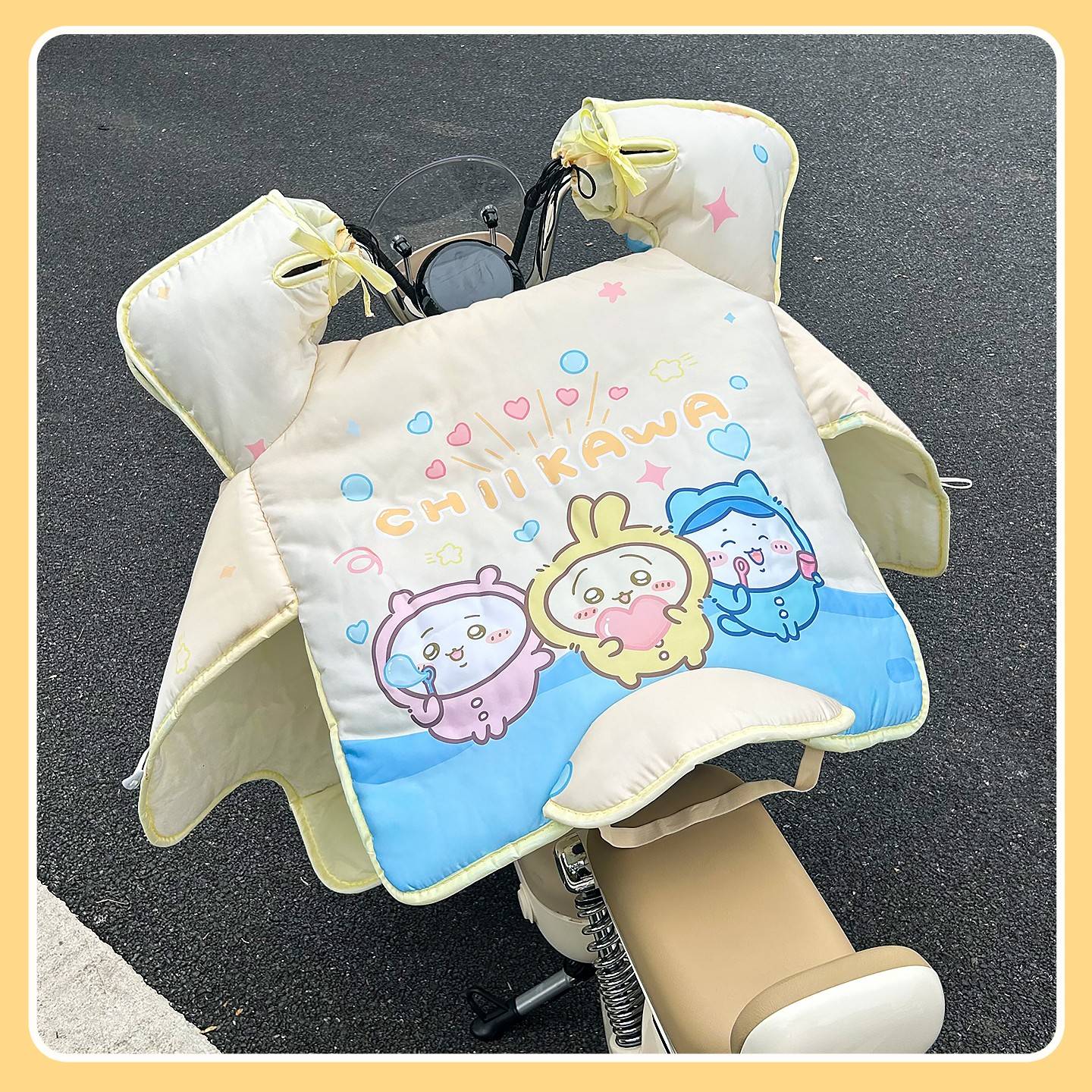 2025新款吉伊卡哇电动车挡风被冬季加绒加厚防寒保暖电瓶车防风罩