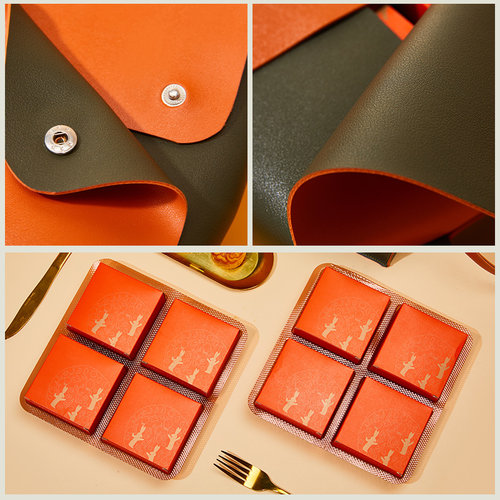 2022中秋节月饼礼盒空盒双层高档盒子手提创意包装定制6粒8装