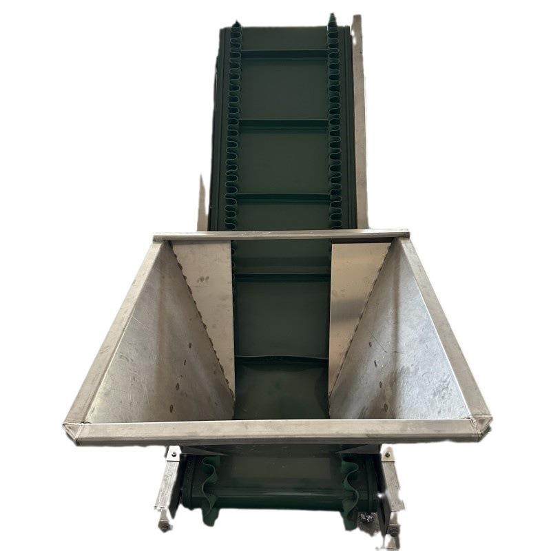 304不锈钢料斗提升机颗粒物料自动上料爬坡输送机z字型炼板提升机