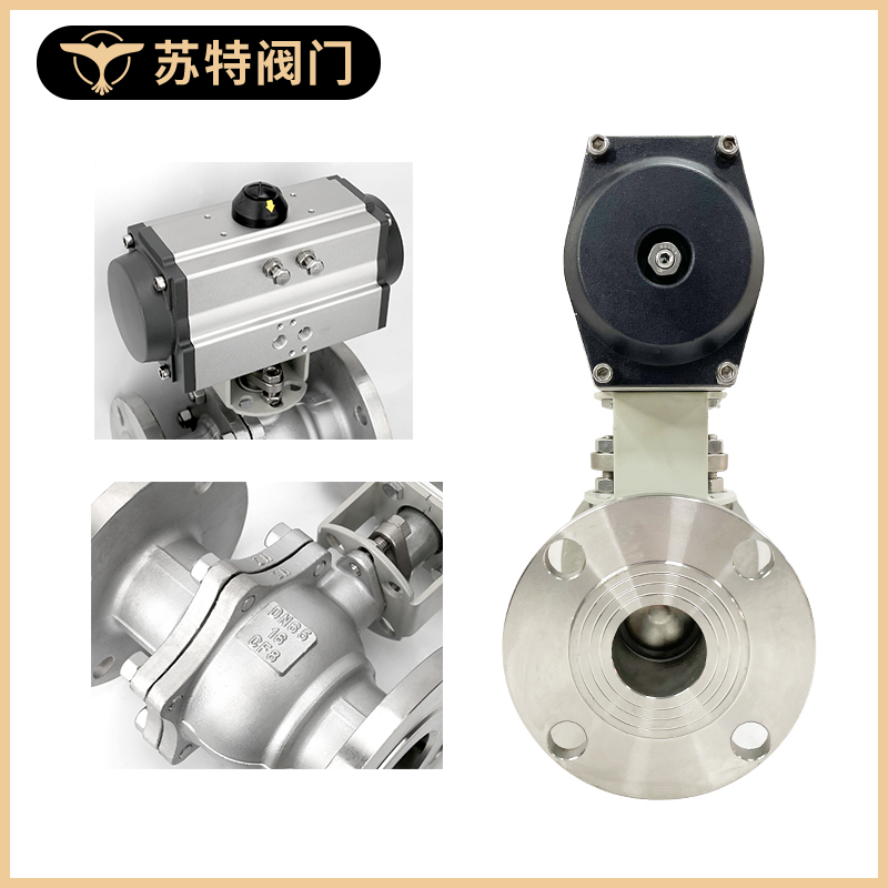 直销适用Q641F-16P气动法兰球耐高温蒸汽不锈钢铸钢水用开关D